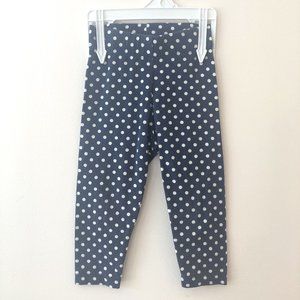 Baby Boden Navy White Polka-Dot Leggings